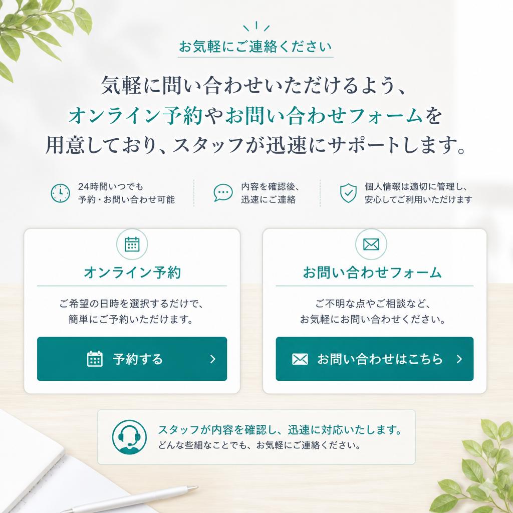 お問い合わせ・ご予約