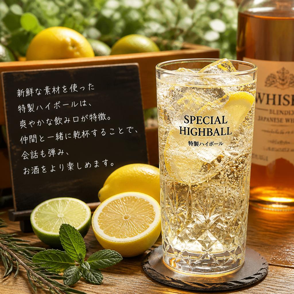 特製ハイボールで乾杯