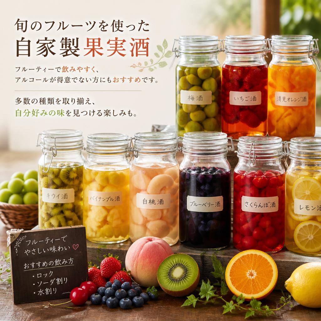 こだわりの果実酒