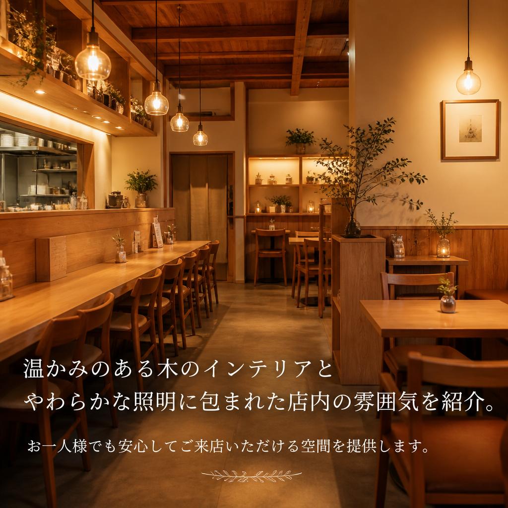 リラックスできる落ち着いた空間