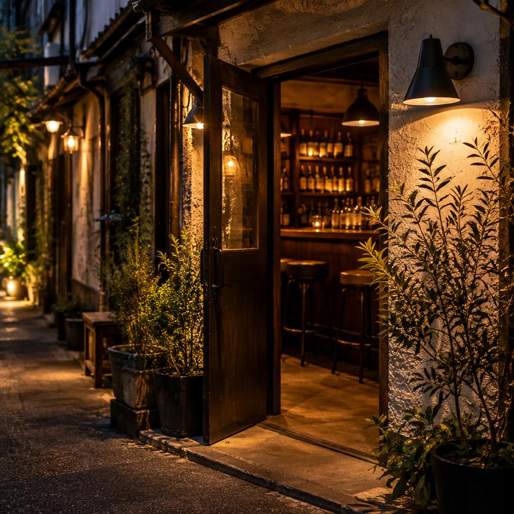 2軒目は、高円寺の隠れ家へ。おしゃれな夜を、気軽にもう一杯。